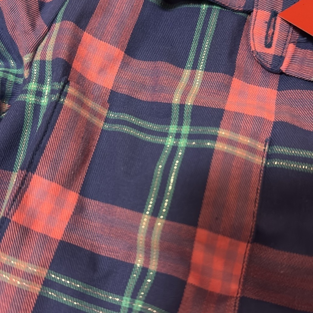 American Girl Pretty Plaid Shirt Size 8 Nwt — image 4 of 7
